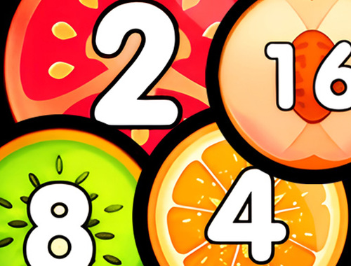 Игра Merge Balls Shooter 2048 Свържете плодовете  онлайн