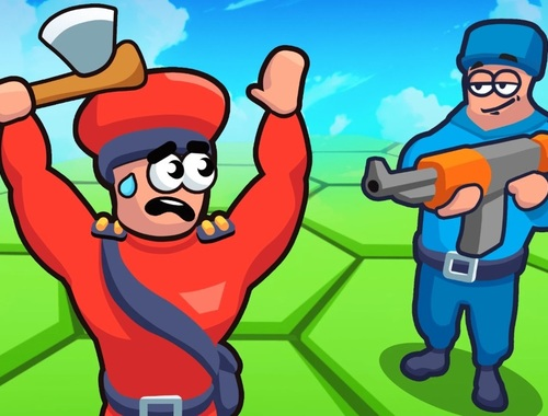 Игра Плочки Hex World: Red vs Blue  онлайн
