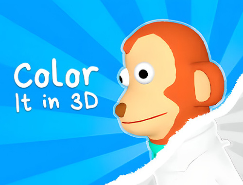 Игра Оцветете го в 3D  онлайн