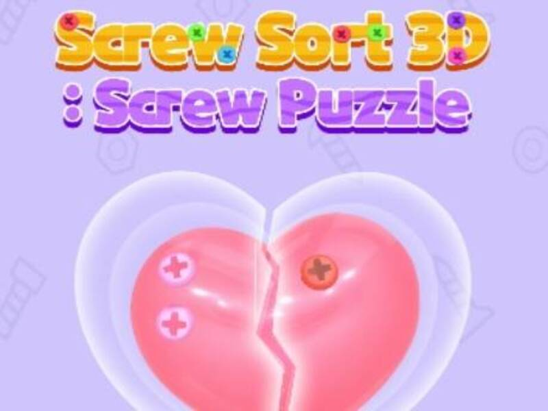 Игра Сортиране на 3D винтове с винтове онлайн