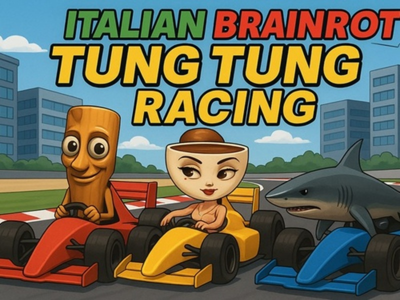 Игра Италиански Brainrot: Tung Tung Racing онлайн