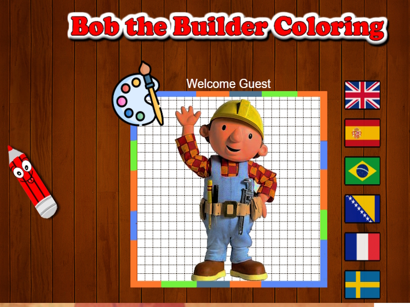 Игра Оцветяване на Bob Builder онлайн