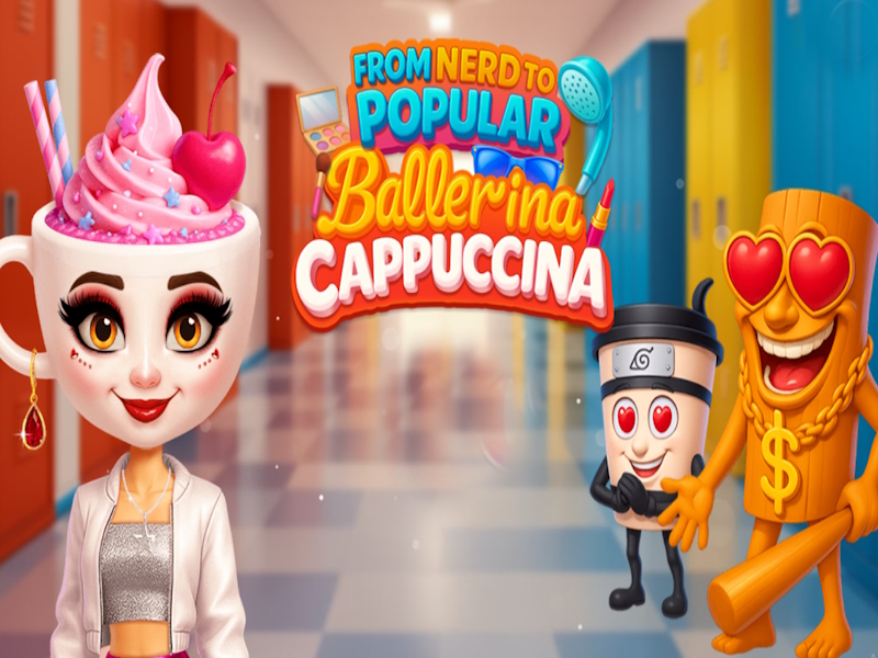 Игра От ботаника до популярната балерина Капучино онлайн