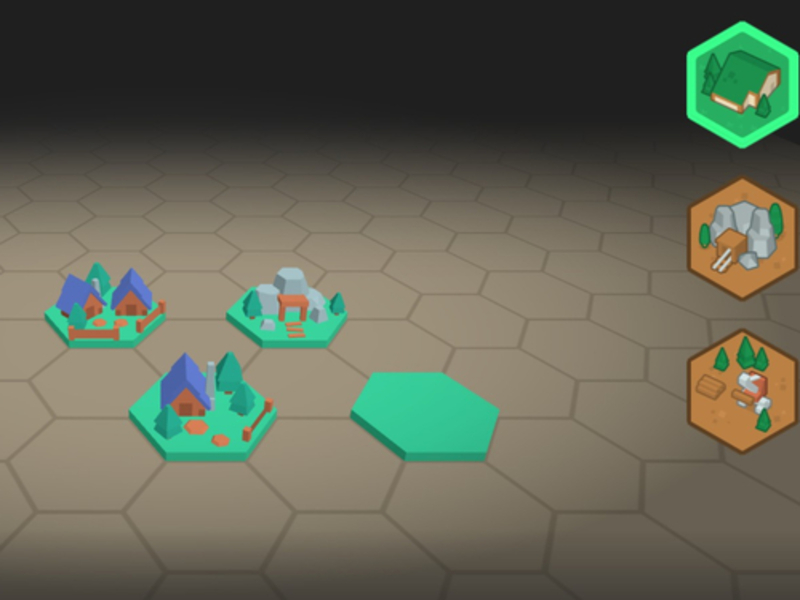 Игра 3D строител на градове на базата на плочки онлайн