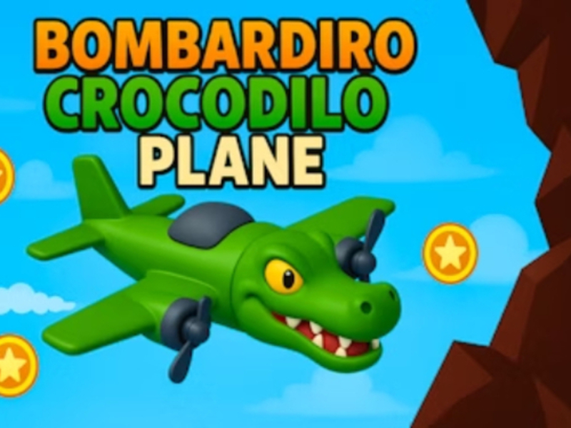 Игра Крокодил Bombardiro: самолет онлайн