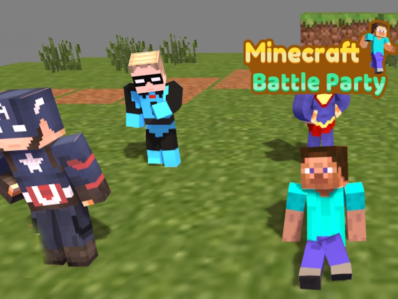 Игра Minecraft Party с битки онлайн