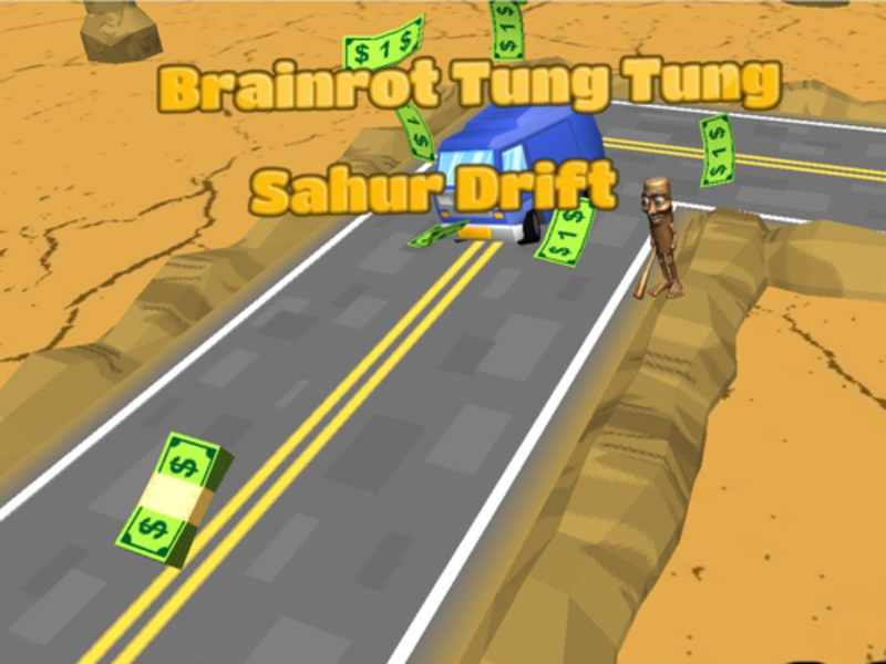 Игра Brainrrot Tung Tung Sahur Drift онлайн