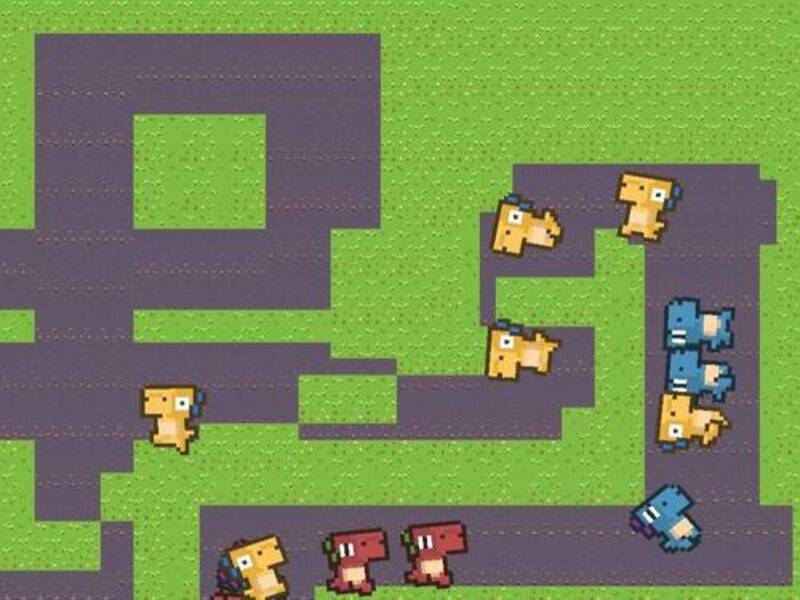 Игра DINO защита 2d онлайн