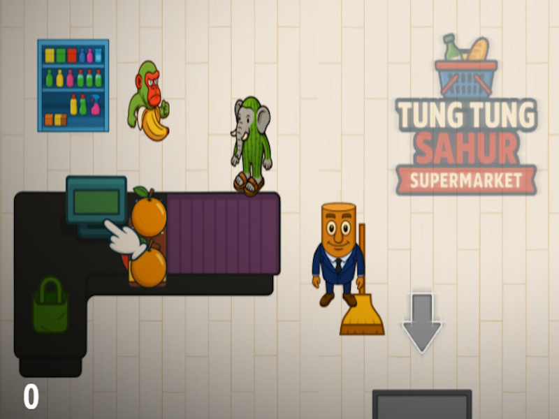 Игра Супермаркет Tung Tung Sahur онлайн