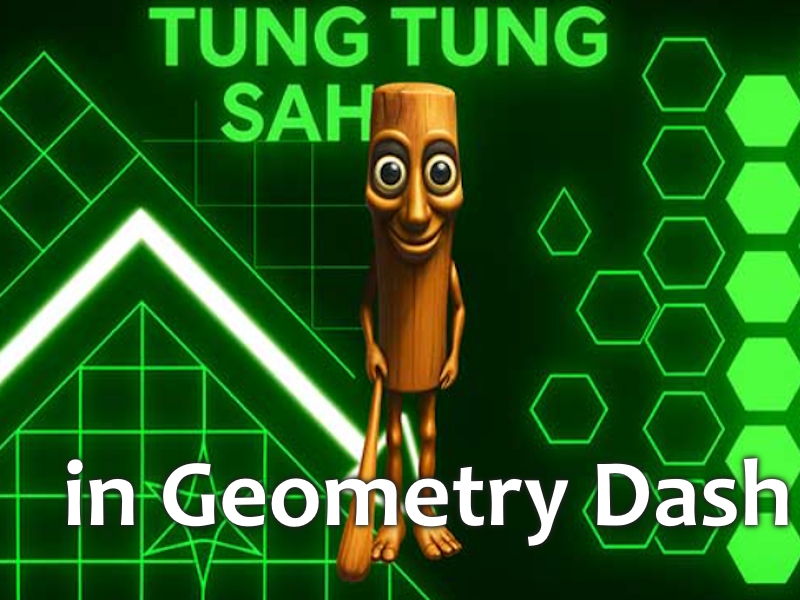 Игра Tung tung sahur в геометрията тире онлайн