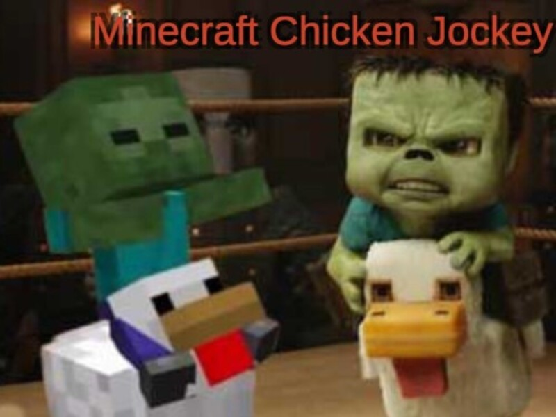 Игра Minecraft: пилешки жокей онлайн